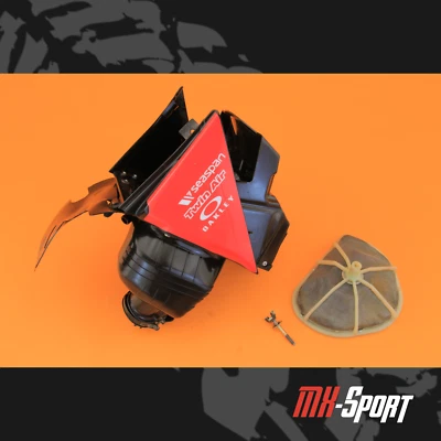 2005 05 CRF250R CRF250 OEM Air Box Cleaner Airbox Intake Filter Cage Assembly - Image 1 of 4