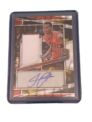 2022-23 PANINI SPECTRA CHRISTIAN KOLOKO ROOKIE PATCH AUTO SP 8/75 Supernova RPA - Image 1 of 3
