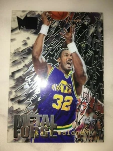 1995-96 Fleer Metal Force Karl Malone Rare Card #8🏀✨💎 - Picture 1 of 3