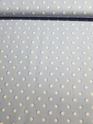 De Colección Waverly DOTZ Tela 54"/56" Azul Bebé Lt Crema Lunares Algodón NUEVO POR COMPRAR Foto 1 de 4