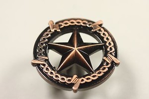 Western Style Rope & Star Cabinet Knobs - Drawer Pulls With Texas Star Design, Metal Hardware 11 thumbnail image