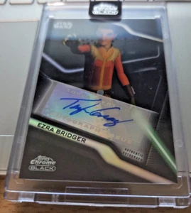 Taylor Gray as Ezra Bridger 2022 Topps Chrome Black autograph # A-TG - Picture 1 of 1