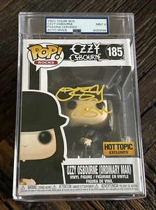 Ozzy Osbourne Black Sabbath Signed Funko Pop #185 BAS PSA Authentic Mint 9 Auto - Picture 1 of 8