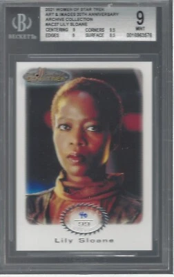 2021 WOMEN OF STAR TREK ART & IMAGES LILY SLOANE 20TH ANNV. SKETCHES MINT BGS 9 - Image 1 of 2