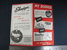 Ebonite Bowling Ball Advertising Brochure Pamphlet score card Ebonizer Grip