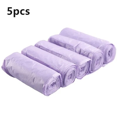 5 Rolls Portable Camping Toilet Bags Biodegradable and Hygienic Pack - image 1 of 4
