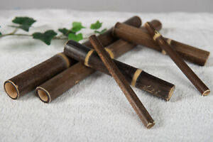 Kit BAMBU MASSAGE Bambuterapia set massaggio corporale e viso 6 canne di bamboo