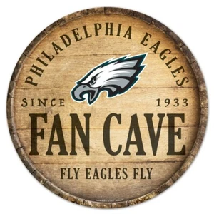 PHILADELPHIA EAGLES, 14" DIAMATER ROUND WOOD SIGN FROM WINCRAFT - Picture 1 of 2