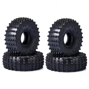 GPM Widen 1.0" Nailed Rubber Tires 72x27mm w/Foam Inserts (4) for TRX4M / SCX24 - Picture 1 of 6