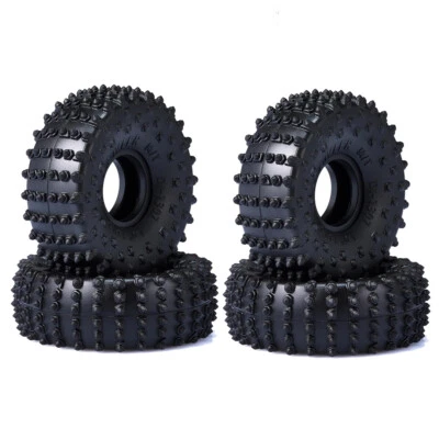 GPM Widen 1.0" Nailed Rubber Tires 72x27mm w/Foam Inserts (4) for TRX4M / SCX24 - Image 1 of 4