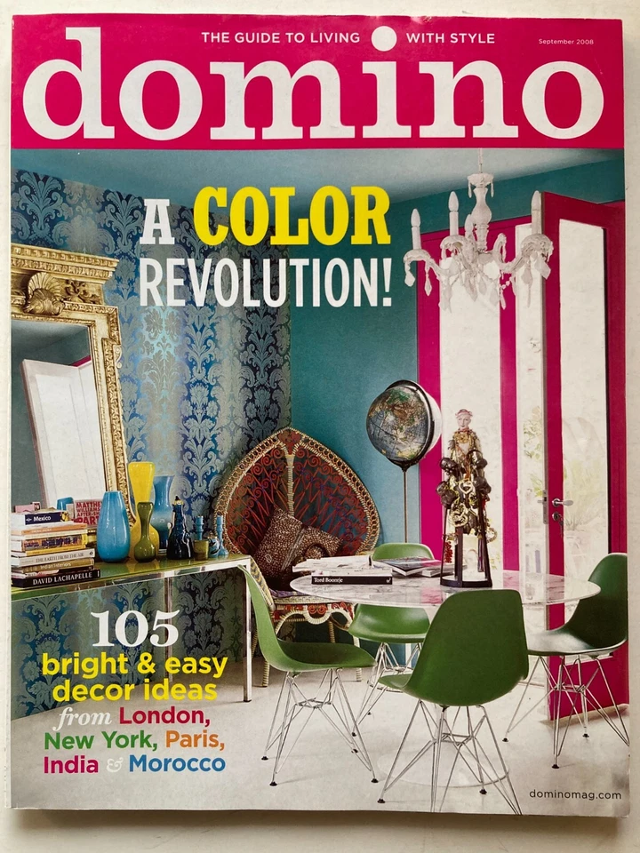 A COLOR REVOLUTION! September 2008 DOMINO Magazine GUIDE TO LIVING WITH STYLE Foto 1 de 1