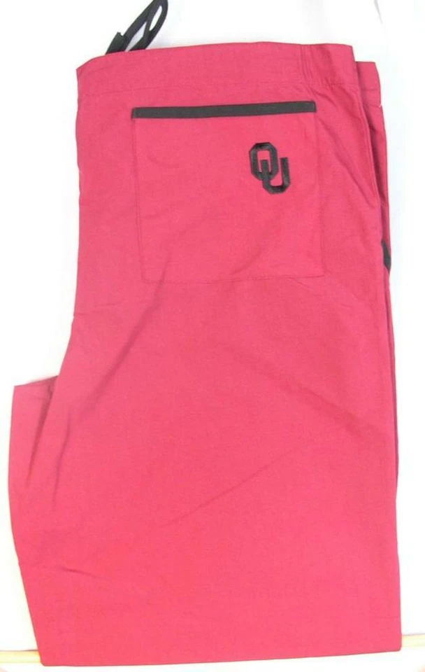 Oklahoma Sooners Scrub Pants Bottoms Nurse Uniform Doctor Medical OU Fan Wear - Image 1 of 1