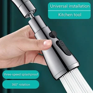 360° Swivel Spray Head Kitchen Sink Faucet Water Tap Extender Nozzle Replacement - Picture 1 of 19