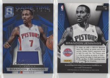 2013-14 Panini Spectra Game Time Materials /15 Brandon Jennings #11