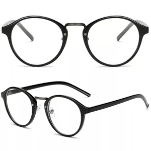 Gafas de moda con lentes transparentes ovaladas retro - Imagen 1 de 3