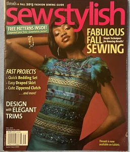 Sew Stylish Magazine November Fall 2013 Fabulous Fall Sewing Fast Projects - Picture 1 of 2