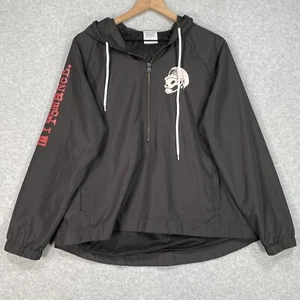 My Chemical Romance Windbreaker Jacket M Black Lightweight 2017 1/2 Zip Pullover - Picture 1 of 8