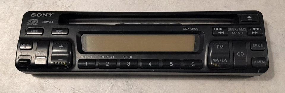 Frontalino Autoradio STEREO Cd Sony CDX-3100 - Immagine 1 di 1