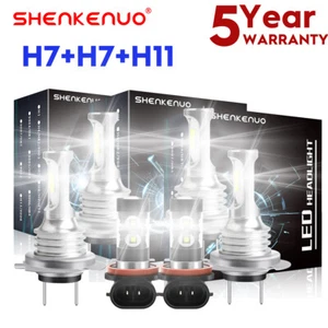 For BMW 328i 2007-2016 6x Bulbs 3570 LED Headlight Hi/Low Beam+Fog Lights 6000K - Bild 1 von 19