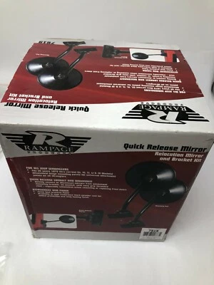 Kit de espejo retrovisor lateral de liberación rápida Rampage Products 7619 para Jeep Wrangers 1 par Foto 1 de 3
