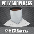 GROW BAGS Black and White Poly Plastic 1/2/3/5/7/10 gallons 10/25/50/100 Count  