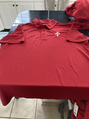 HOMBRES 47 Marca MLB Philadelphia Phillies Polo Bordado Rojo 2XL XXL NWT Foto 1 de 4