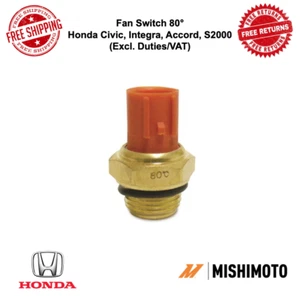 Mishimoto Fan Switch Orange | 80 Degree Fits Honda Civic, Integra, Accord, S2000 - Picture 1 of 8