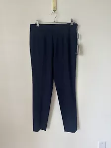 $445 NWT Emporio Armani Women Navy 100% Wool Trousers Pants Sz 40 Italy - Picture 1 of 8