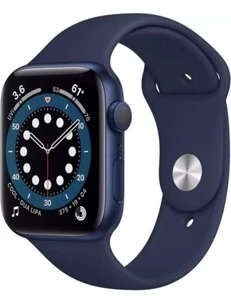Apple Watch Series 6 GPS 40mm Blue Aluminium Case Deep Navy Sport Band BRAND NEW - Photo 1 sur 8