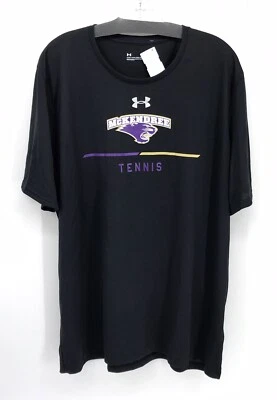 Under Armour Mckendree Tennis Preowned Mens Black T-shirt Size XL NWT - Image 1 of 4
