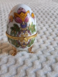Uovo di porcellana vintage tipo faberge' - Imagen 1 de 8