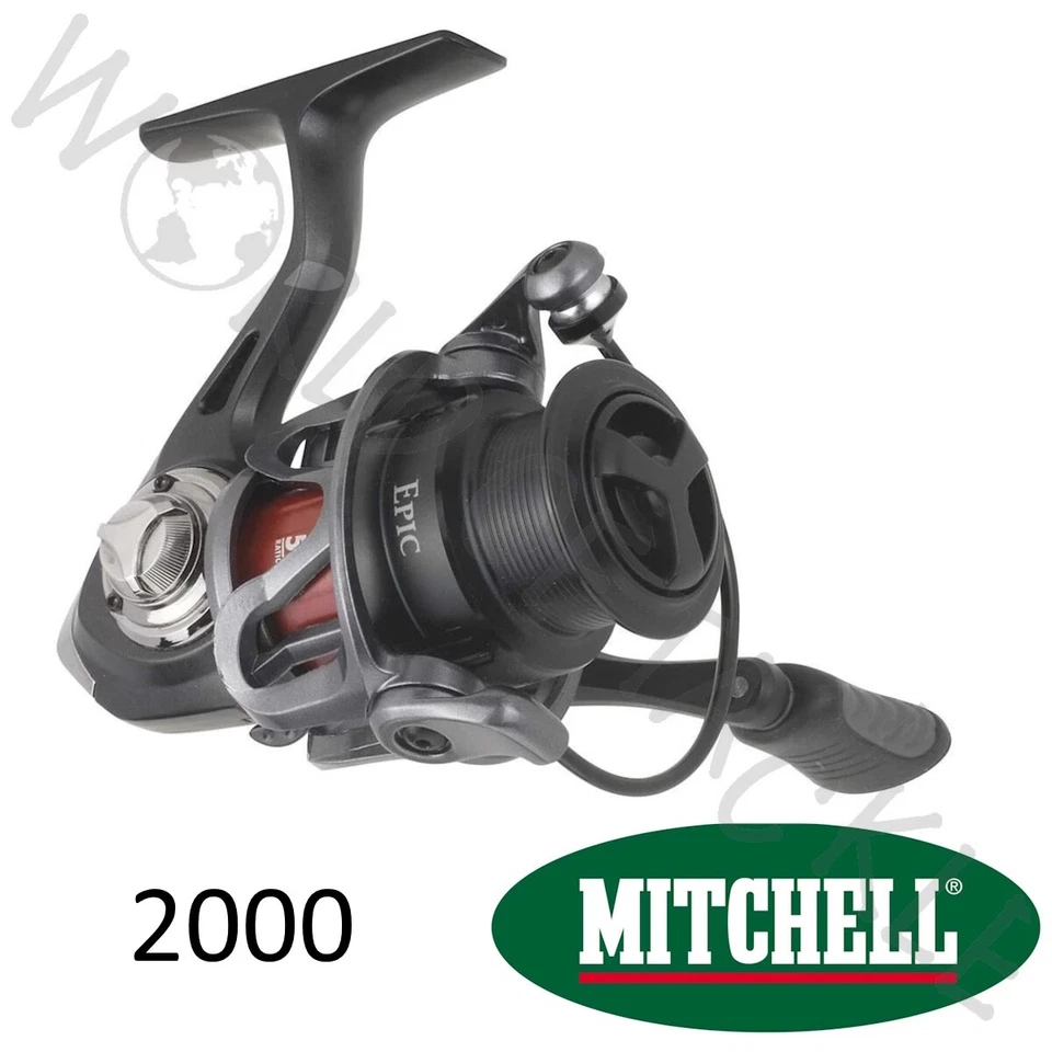 Carrete giratorio Mitchell Epic 2000 lucio flotador partido grueso pesca arrastre frontal Foto 1 de 4