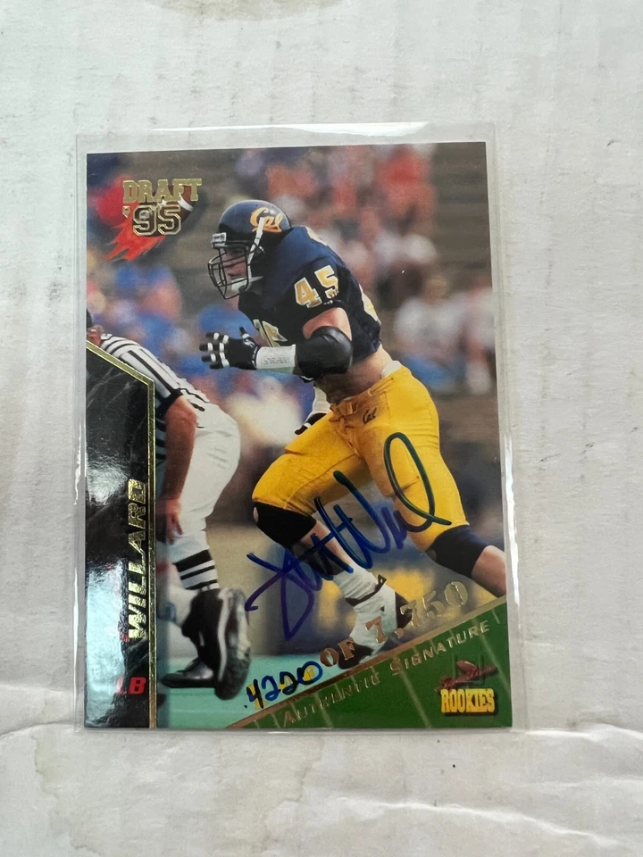 Jerrott Willard 1995 Signature Rookies Draft Rookie Auto #74 #4220/7,750 NrMt - Image 1 of 1