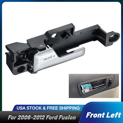 Interior Door Handle For 2006-2012 Ford Fusion MKZ Front Left Driver Side Chrome - Image 1 of 4