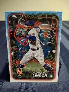 2024 Topps Holiday Francisco Lindor #H36 New York Mets - Bild 1 von 2