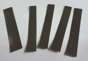 5 x Molybdän / Molybdenum Zuschnitt 0,2 x 9...12 x 65 mm * - Picture 1 of 1