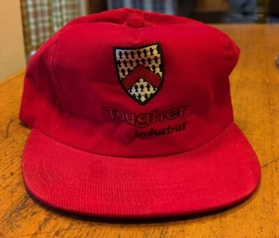 Vintage Adjustable Hat Cap Trucker Corduroy Tougher Industries  - Image 1 of 4