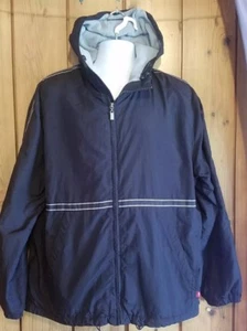 Levi's Black Fleece Lined Hooded Jacket Coat Large  - Picture 1 of 5
