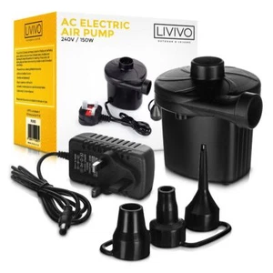 Electric Air Pump Inflator Deflator Air Bed Camping Pool Inflatable 240V UK Plug - Picture 1 of 9