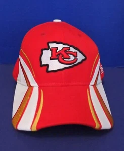 Cappello NFL Kansas City Chiefs OSFA Youth Reebok autentico logo ricamato laterale - Foto 1 di 7