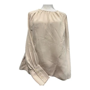 Ann Taylor beige Bluse - perfekt neutral für den Schulanfang oder das Büro - Bild 1 von 3
