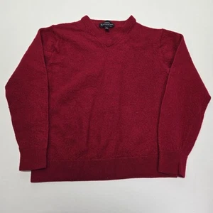 Hart Shaffner Marx Sweater Boys Medium Red Merino Wool Preppy - Picture 1 of 7