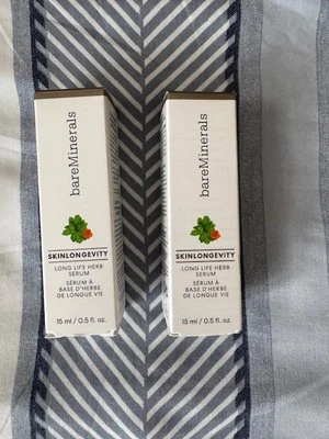 Bare Minerals - Skinlongevity - Long Life Herb Serum. 15ml x 2 bottles - Image 1 of 3