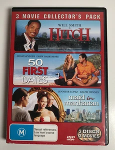 Hitch - 50 First Dates - Maid In Manhattan 3 Disc DVD Movies Collectors Pack - Picture 1 of 5