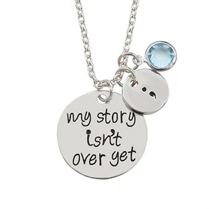 Isn't Over Yet Necklace Semicolon Jewelry Jewelry - Picture 1 of 4