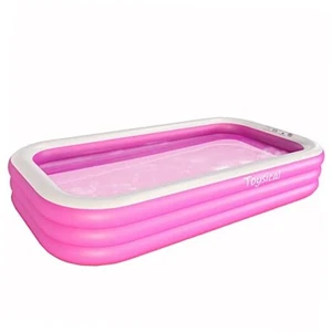  Inflatable Pool for Kids and Adults - - More Durable Than 118 x 72 x 22 Pink - Picture 1 of 7