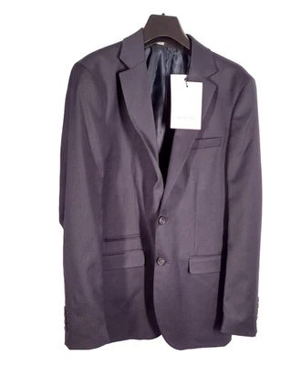 Chaqueta Blazer Hombre Selected Homme en Azul Marino Negro Talla 36 R Calce Ajustado Foto 1 de 4