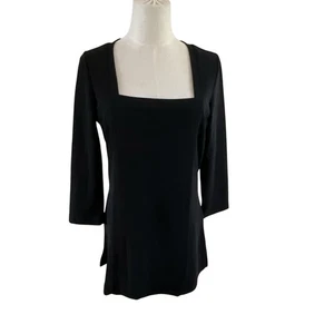Boston Proper Womens Square Neck 3/4 Sleeve Tunic Top - Size M Classy Business - Picture 1 of 6