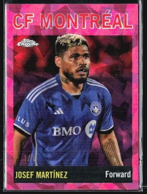 2024 Topps MLS Chrome Sapphire Josef Martinez Padparadscha 1/1 - Image 1 of 2