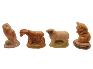 Vintage Wade Whimsie x4 from English Set 8 1977 - Picture 1 of 8